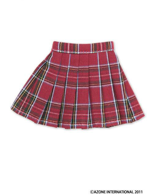 Plated Check Skirt (Red Tartan), Azone, Accessories, 1/6, 4580116033636